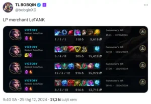 Bobqin lên tank cho vị tướng tủ Leblanc